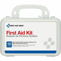 Pac-Kit Safety Equipment 10-person First Aid Kit, White, 1 Kit, PKT6060