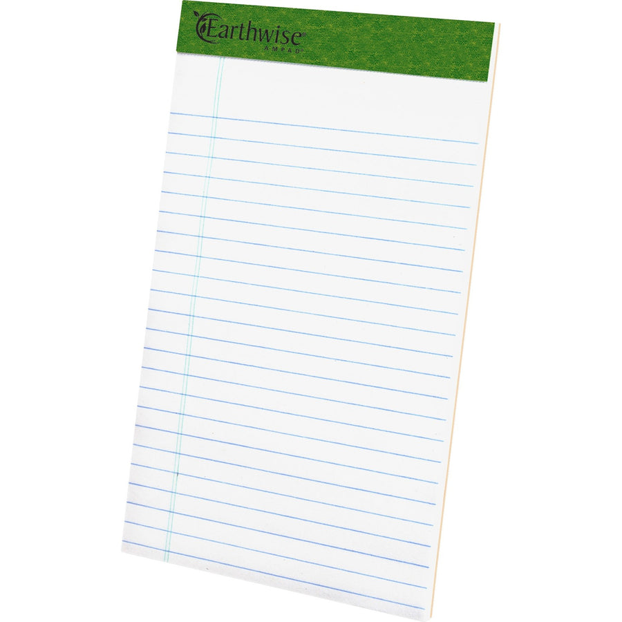 TOPS Recycled Perforated Jr. Legal Rule Pads, 5" x 8", 1 Dozen — view 1