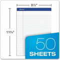 TOPS Ampad Legal Ruled Recycled Writing Pads, 8 1/2" x 11 3/4", 12 / Dozen, TOP20170