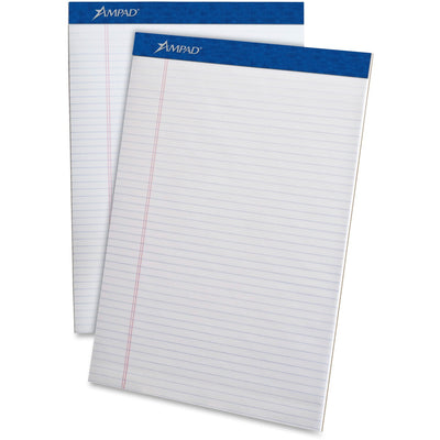 TOPS Ampad Perforated Ruled Pads - Letter, 8 1/2" x 11", 1 Dozen — view 1