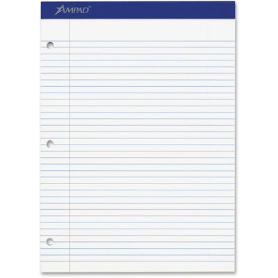 TOPS Ampad Double Sheet Writing Pad, 8 1/2" x 11", 1 Pad — view 1