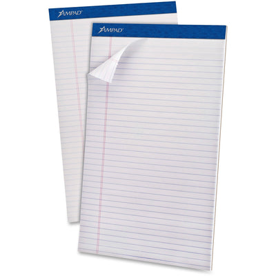 TOPS Ampad Perforated Ruled Pads - Legal, 8 1/2" x 14", 1 Dozen — view 1