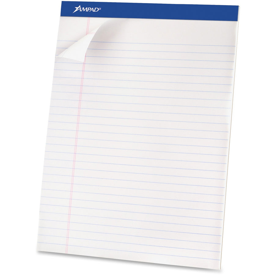 TOPS Ampad Basic Perforated Writing Pads, 8 1/2" x 11 3/4", 1 Dozen — view 1