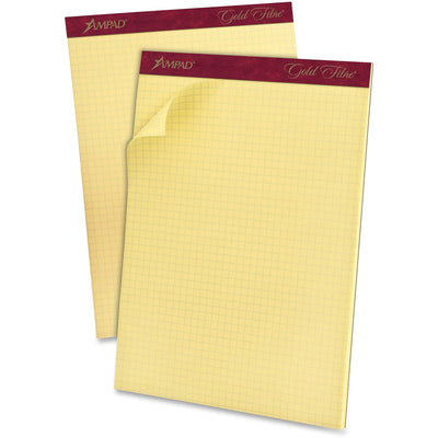 TOPS Ampad Gold Fibre Graph Pad, 8 1/2" x 11", 1 Pad — view 1
