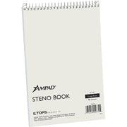 Ampad Gregg-ruled White Steno Book, 1 Each