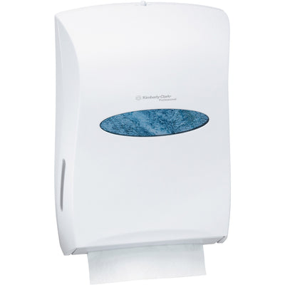 Kimberly-Clark Professional Universal Folded Towel Dispenser, Pearl White, 1 Carton, KCC09906