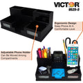 Victor Phone Holder Desk Organizer, Black, VCT9525-5