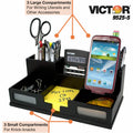 Victor Phone Holder Desk Organizer, Black, VCT95255
