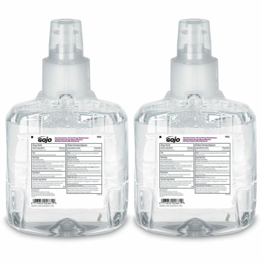 Gojo® LTX-12 Dispenser Plum Antibacterial Hand Soap, 2 / Carton, GOJ1912-02
