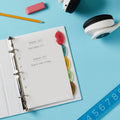 Avery Insertable Style Edge Plastic Mini Dividers for 3 Ring Binders, 5.5" x 8.5", 5-Tab Set, Multicolor, 1 Set (11118), Translucent, AVE11118