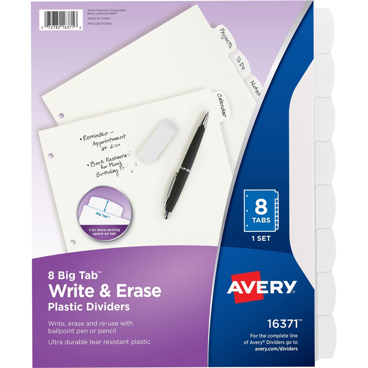 Avery® Big Tab Write & Erase Dividers, 1 Set