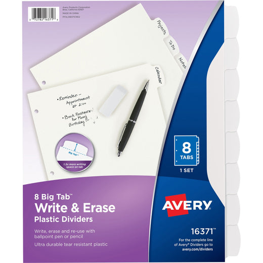 Avery® Big Tab Write & Erase Dividers, 1 Set