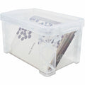 Advantus Super Stacker Index Cards Box, Clear, AVT40307