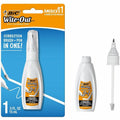 BIC Wite-Out Wite Out 2-in1 Correction Fluid, Fine, BICWOPFP11