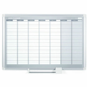 Bi-silque S.A MasterVision Dry-erase Magnetic Planning Board, White, BVCGA0396830