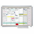 Bi-silque S.A MasterVision Dry-erase Magnetic Planning Board, White, BVCGA0396830