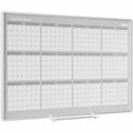 Bi-silque S.A MasterVision 48" 12-month Calendar Planning Board, White, BVCGA05106830