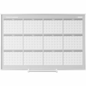 Bi-silque S.A MasterVision 48" 12-month Calendar Planning Board, White, BVCGA05106830