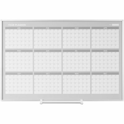 Bi-silque S.A MasterVision 48" 12-month Calendar Planning Board, White, BVCGA05106830