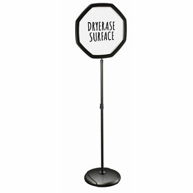 Bi-silque S.A MasterVision Octogonal Floor Sign, White, BVCSIG08070101