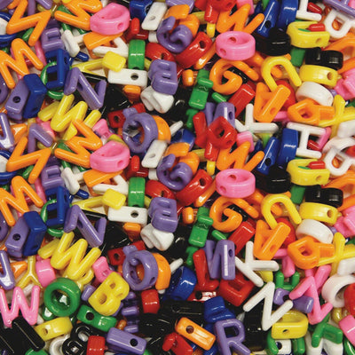 Dixon Ticonderoga Creativity Street Upper Case Letter Beads, Assorted, 1 Pack, PAC3253