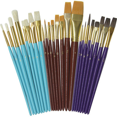 Dixon Ticonderoga Creativity Street Deluxe Brush Assortment, Assorted, 24 / Set, PAC5134