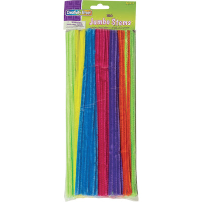 Dixon Ticonderoga Creativity Street Jumbo Chenille Pipe Cleaners, Neon, 1 Pack, PAC711004
