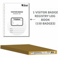 C-Line Registry Log Visitor Badges, White, 1 Box, CLI97030