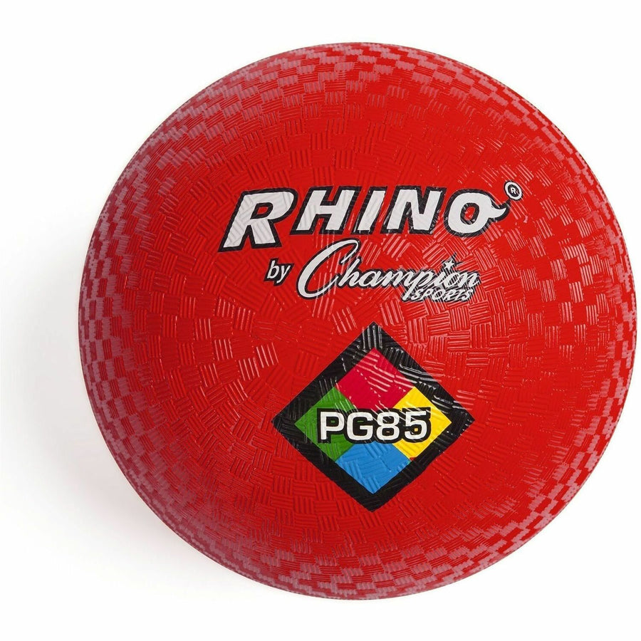 Champion Sports Playground Ball, Red, Nylon, 2-ply, CSIPG85RD