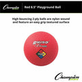 Champion Sports Playground Ball, Red, CSIPG85RD