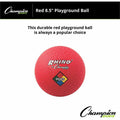 Champion Sports Playground Ball, Red, CSIPG85RD