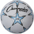 Champion Sports Viper Soccer Ball Size 5, White, CSIVIPER5