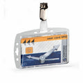 Durable Office Rotating Strap Clip ID Card Holder, Transparent, 25 / Box, DBL800519