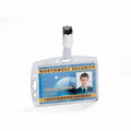 Durable Office Rotating Strap Clip ID Card Holder, Transparent, 25 / Box, DBL800519