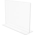 Deflecto Anti-Glare Double-sided Sign Holder, Clear, DEF879301