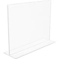Deflecto Anti-Glare Double-sided Sign Holder, Clear, DEF879301