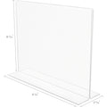 Deflecto Anti-Glare Double-sided Sign Holder, Clear, DEF879301