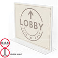 Deflecto Anti-Glare Double-sided Sign Holder, Clear, DEF879301