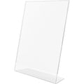 Deflecto Anti-Glare Slanted Sign Holder, Clear, DEF879701