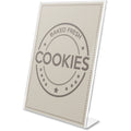 Deflecto Anti-Glare Slanted Sign Holder, Clear, DEF879701