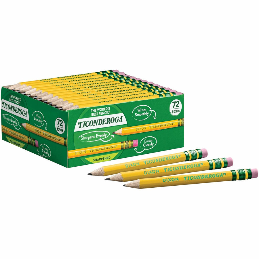 Dixon Ticonderoga Ticonderoga Golf Pre-Sharpened No. 2 Pencils with Erasers, 72 / Box — view 1