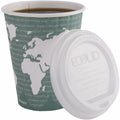 Eco-Products 12 oz World Art Insulated Hot Beverage Cups, Green, 600 / Carton, ECOEPBNHC12WD