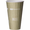 Eco-Products 16 oz World Art Insulated Hot Beverage Cups, Tan, 600 / Carton, ECOEPBNHC16WD