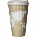 Eco-Products 16 oz World Art Insulated Hot Beverage Cups, Tan, 600 / Carton, ECOEPBNHC16WD