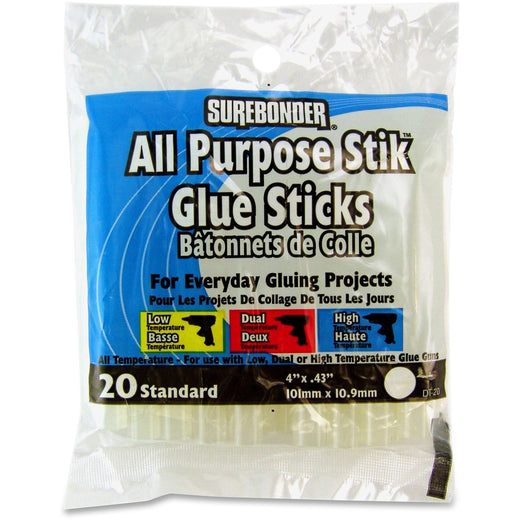SureBonder 4" All Purpose Glue Sticks, 1 Pack