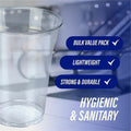 Genuine Joe 9 oz Clear Plastic Cups, 50 / Pack, GJO58233