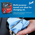 Kimberly-Clark Scott Original Shop Towels, Blue, 8 / Carton, KCC75190