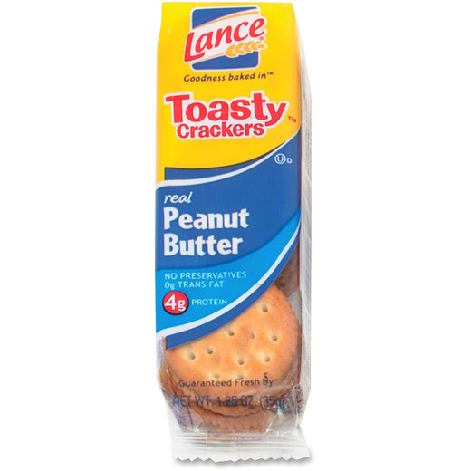 Lance Toasty Peanut Butter Cracker Sandwiches Packs, 1 Box
