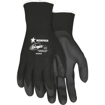 MCR Safety Ninja HPT Nylon Safety Gloves, Black, 1 Pair — view 1