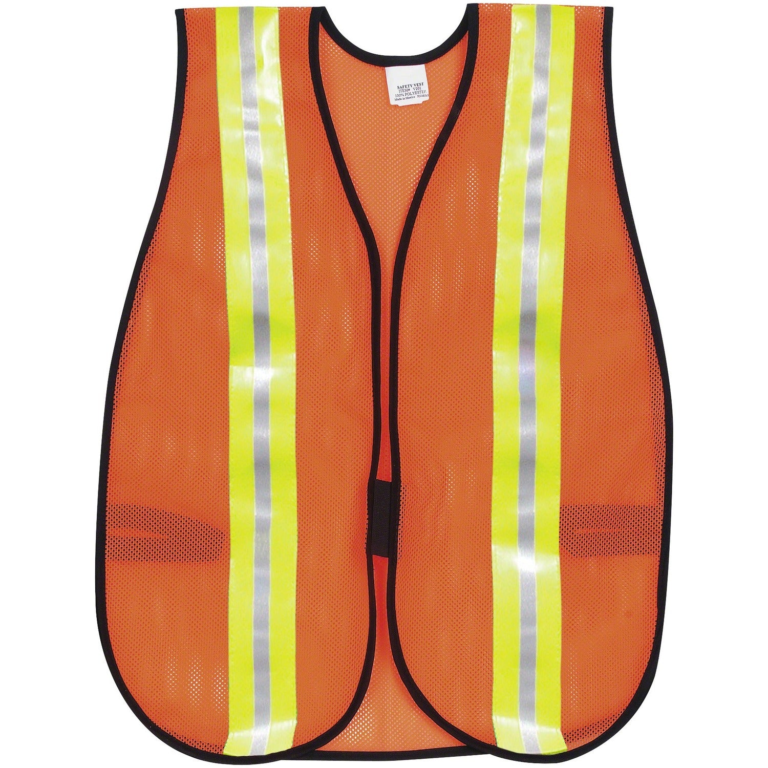 Crews Reflective Fluorescent Safety Vest, 1 Each